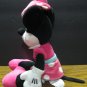 Disney Minnie Mouse 14" Plush Doll In Pink Polka Dot Dress - 1998 Vintage