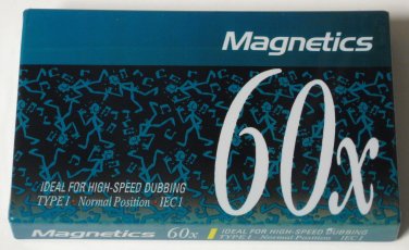 Audio Cassette Tape - Magnetics High Speed Dubbing 60x - 60 Minutes