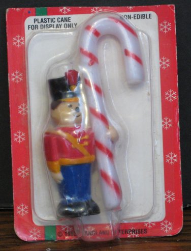Candy Cane Companions Cane Holder - Christmas Toy Soldier - 1992 Vintage