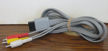 Nintendo Wii OEM Composite AV Cable - Tested - RVL-009