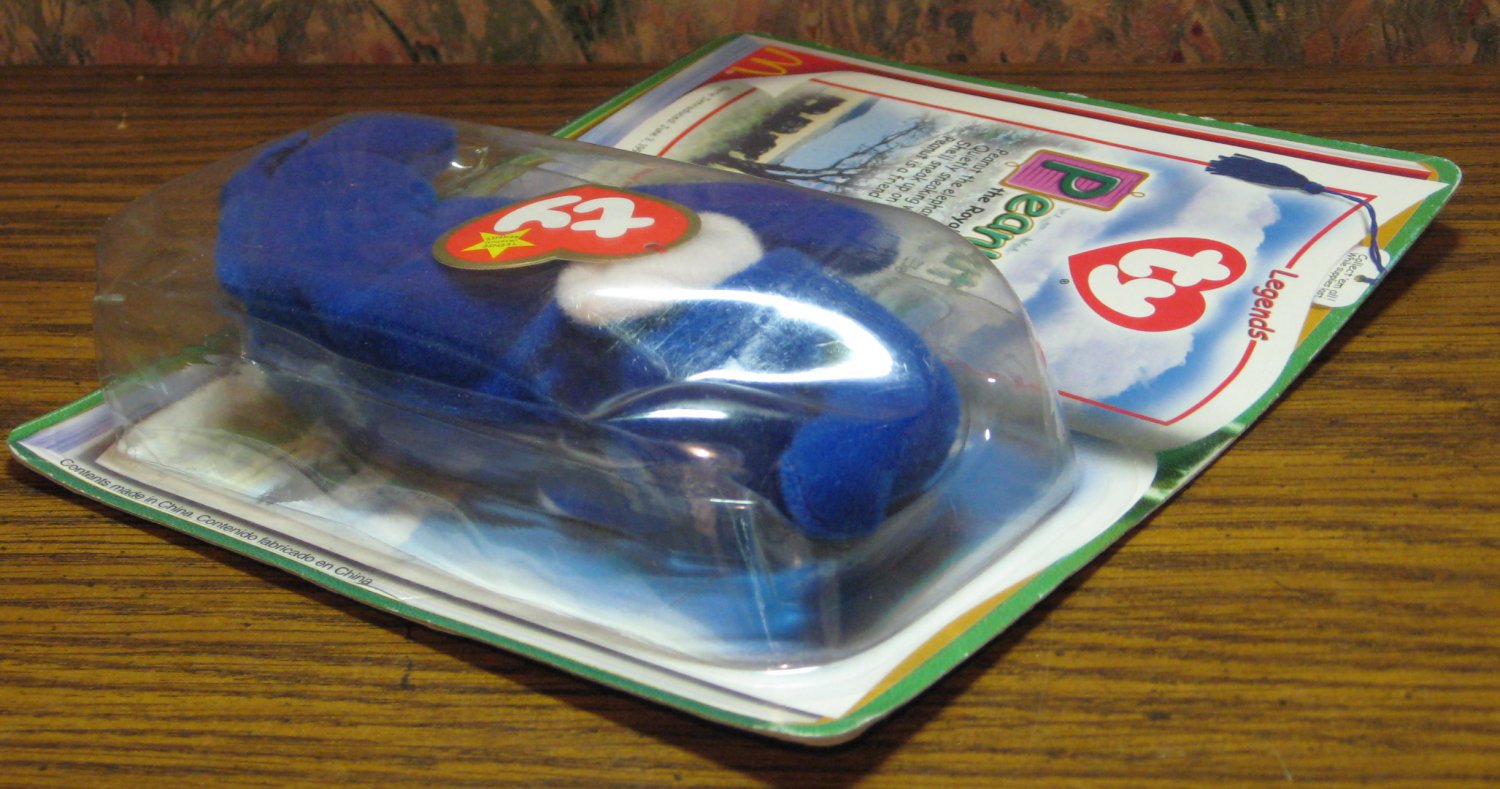 peanut royal blue elephant beanie baby mcdonalds