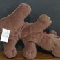 Pound Puppies Rumple Skins Brown Dog - 8.5" - Tonka 1985 Vintage
