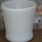 Anchor Hocking Blank White Milk Restaurant Mug - D Handle - 31-1212 - 1970s Vintage