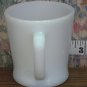 Anchor Hocking Blank White Milk Restaurant Mug - D Handle - 31-1212 - 1970s Vintage