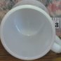 Anchor Hocking Blank White Milk Restaurant Mug - D Handle - 31-1212 - 1970s Vintage