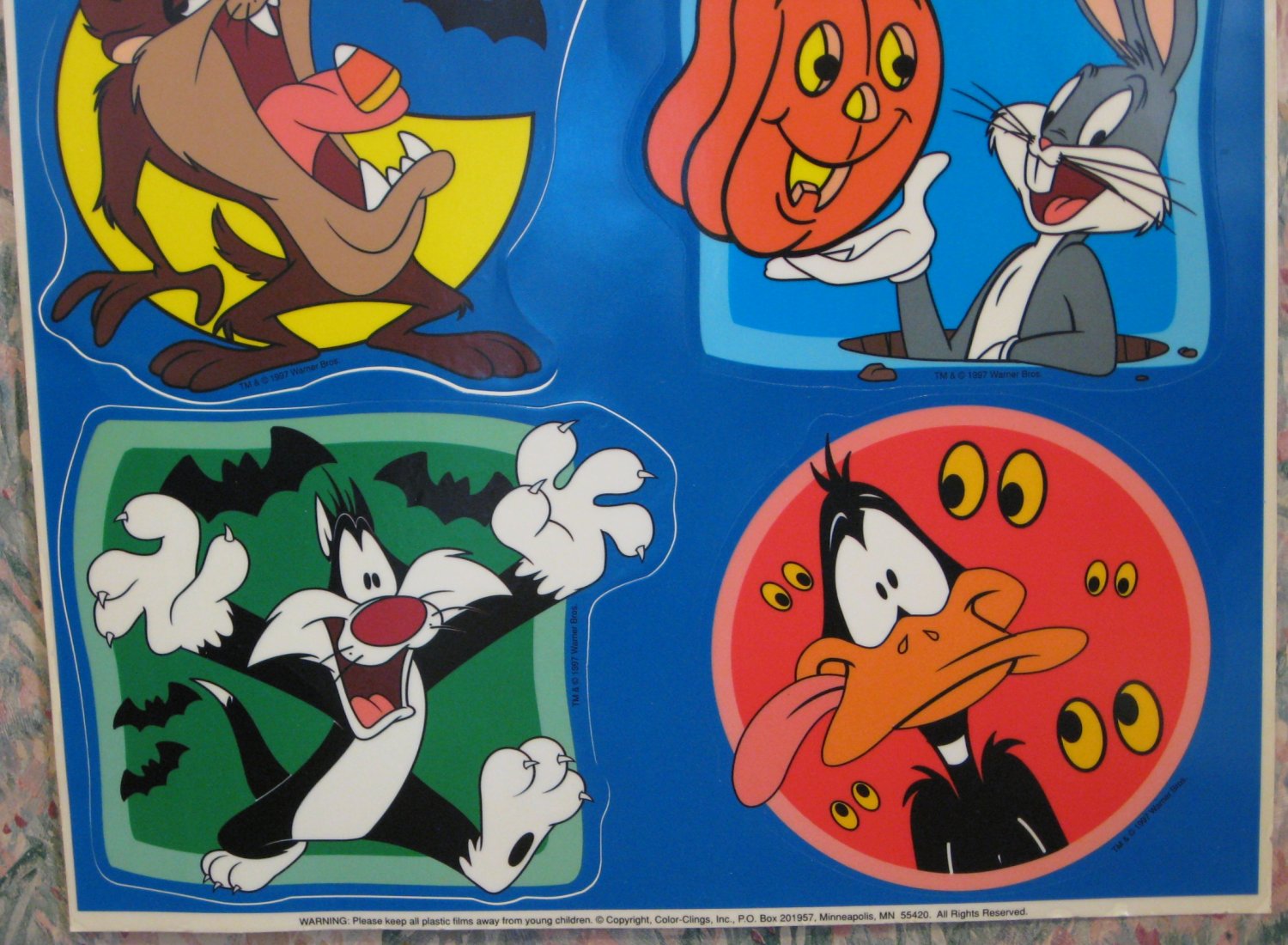 Looney Tunes Halloween Color Clings Static Window Decals - Lola Bunny ...