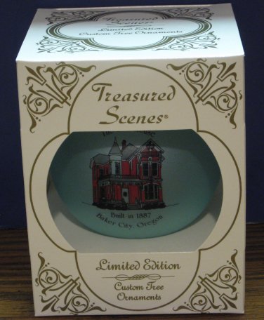 Baker City Oregon Historical Landmark Christmas Ornament - Ison House - 1999 Vintage