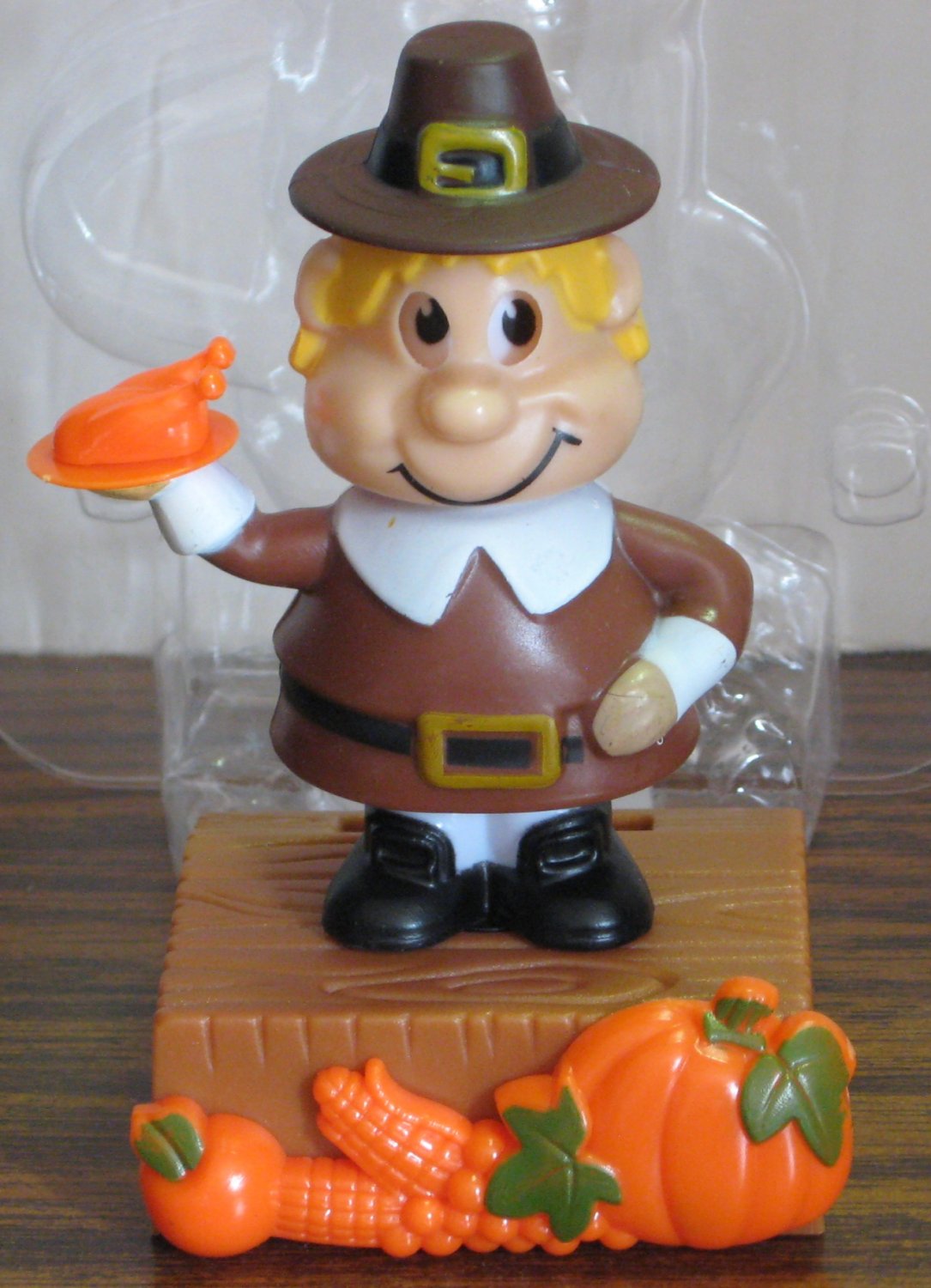 Solar Dancing Pilgrim Boy Thanksgiving Light Activated Decoration New