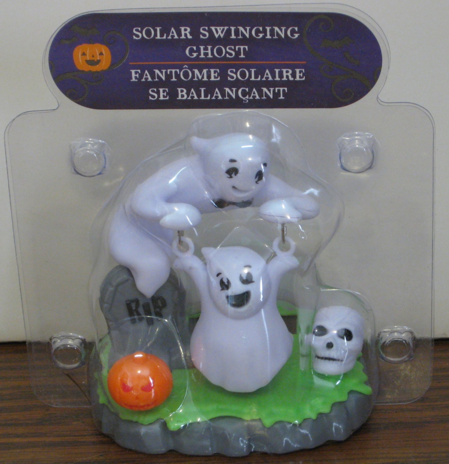 Solar Swinging Ghost Halloween Light Activated Decoration - 2017 Edition