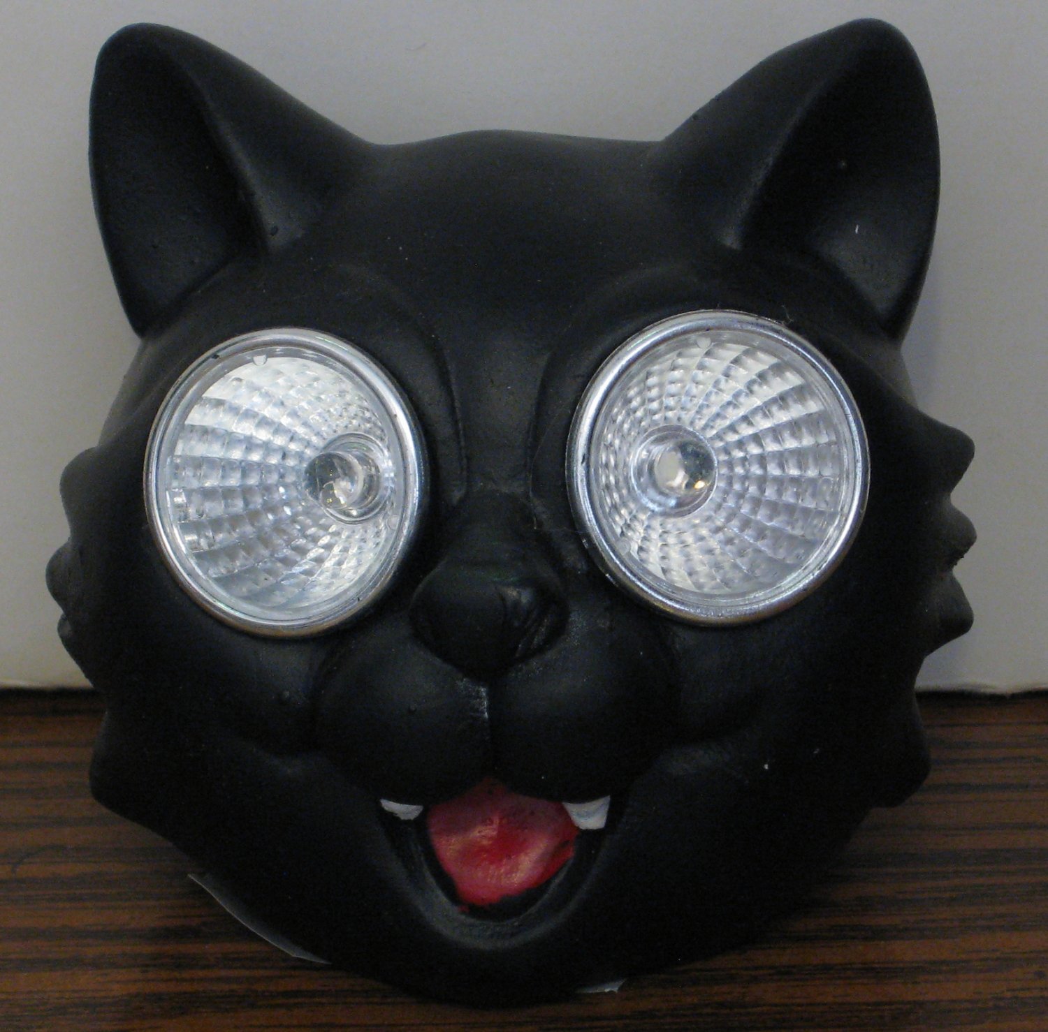 Solar Halloween Led Light Up Black Cat Yard Light Decoration