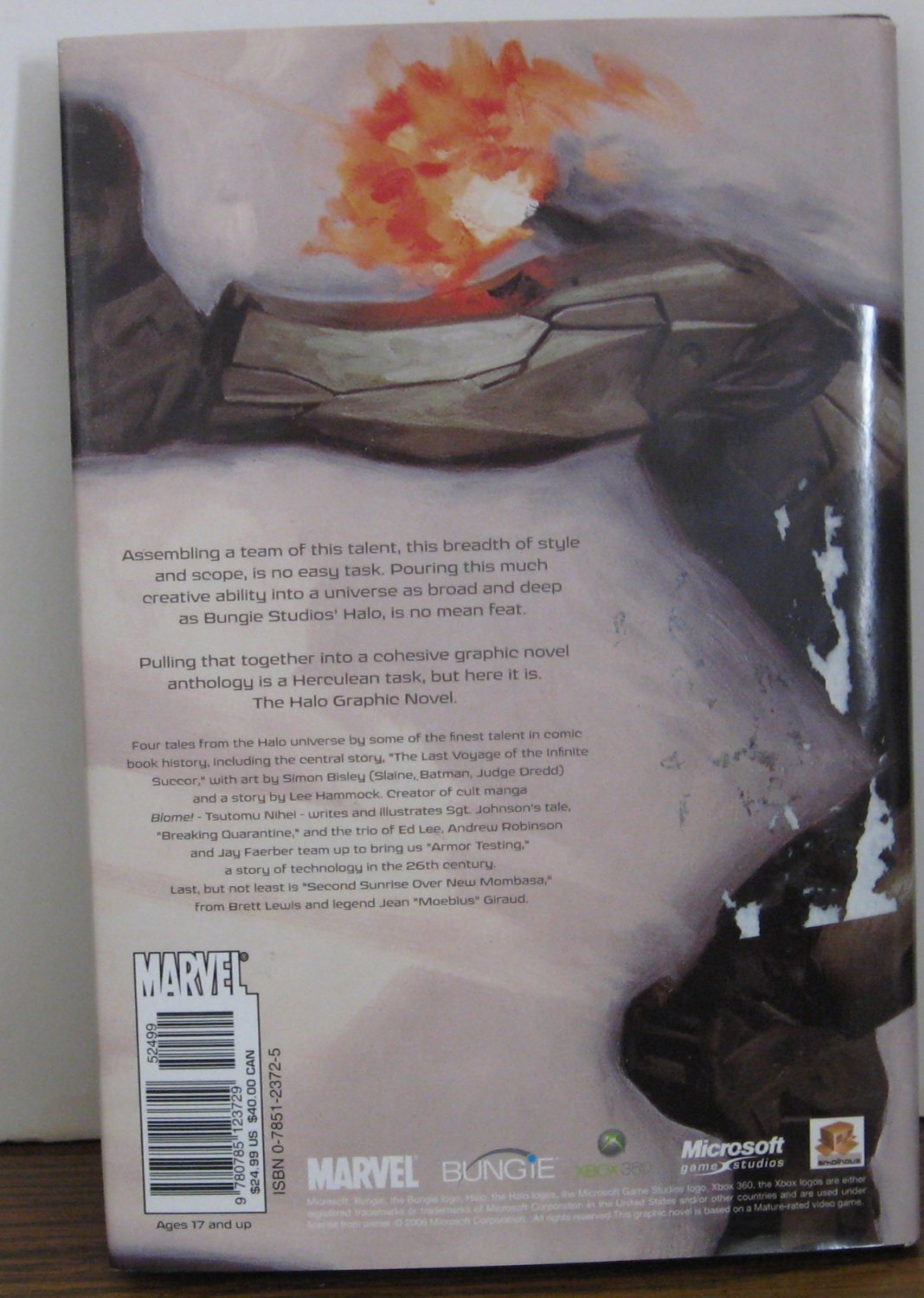 Halo Video Game Graphic Novel Hard Cover Anthology Bungie 2006