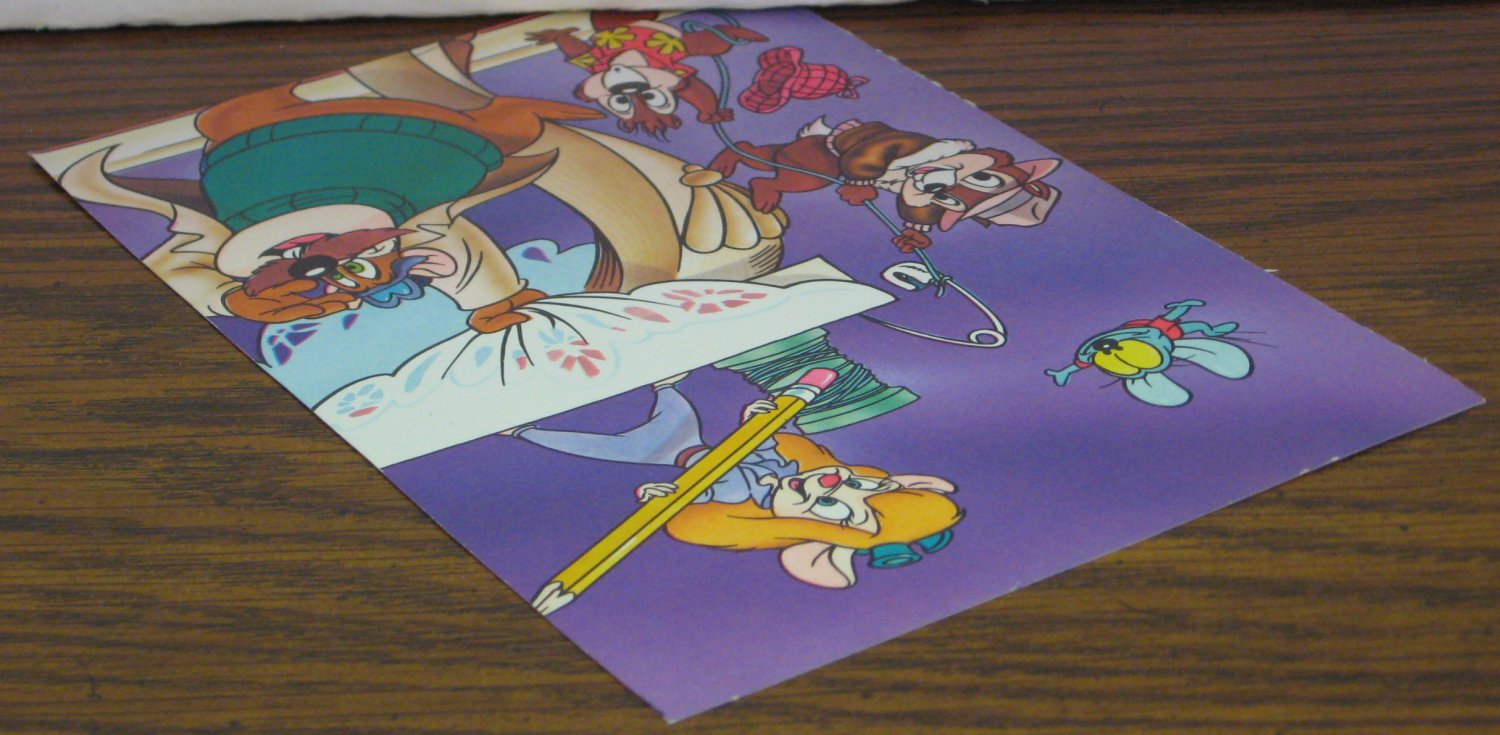 SOLD Disney Afternoon Chip and Dale Rescue Rangers Collector Play Card Gadget Monterey Jack Zipper