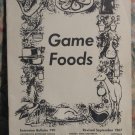 Game Foods Extension Bulletin 790 Oregon State University Pamphlet - 1967 Vintage