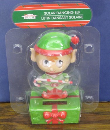 Christmas House Solar Dancing Elf Light Activated Decoration - 2016
