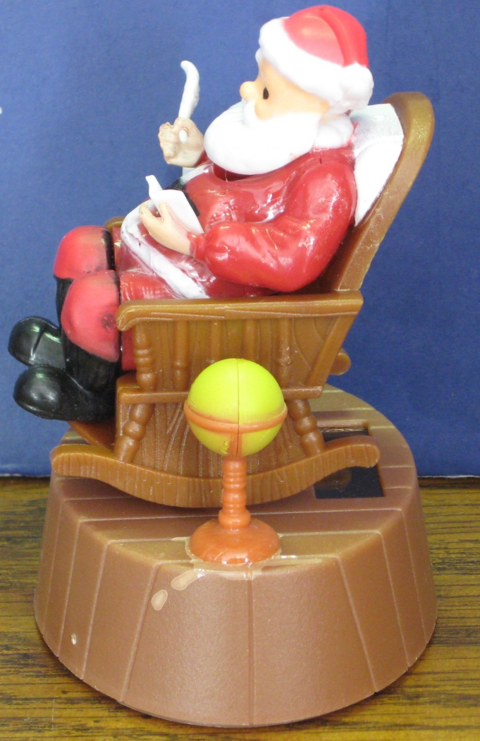 Christmas House Solar Rocking Chair Santa Clause Light Activated