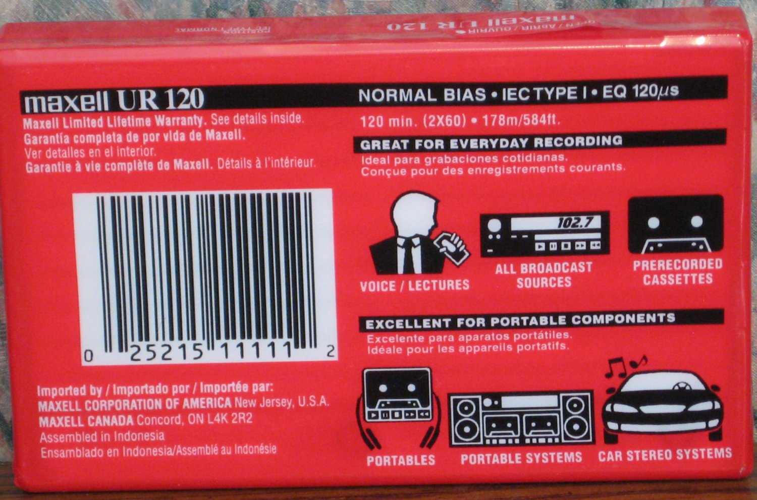 Cassetta Maxell DM 120 Metal 120 Minuti - Usata In Buone Condizioni - Giapponese