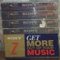 Audio Cassette Tape - Sony HiFi 90 - 90 Minutes - Pack of 7