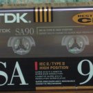 Audio Cassette Tape - TDK SA90 -  90 Minutes - 1991 Vintage