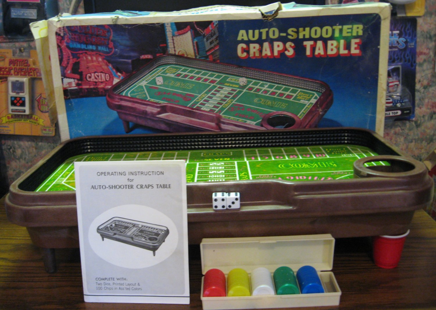 Auto Shooter Craps Table Fully Automatic Battery Operated WACO 1960s Vintage