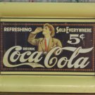 Coca Cola Collector Tin or Aluminum Candy Tray - 1907 Trolley Car Ad - 1989 Vintage