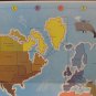 Risk Board Game Replacement Game Board - Parker Brothers - 1968 Vintage