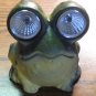Solar Powered LED Light Up Decorative Stoneware Bullfrog Garden Light