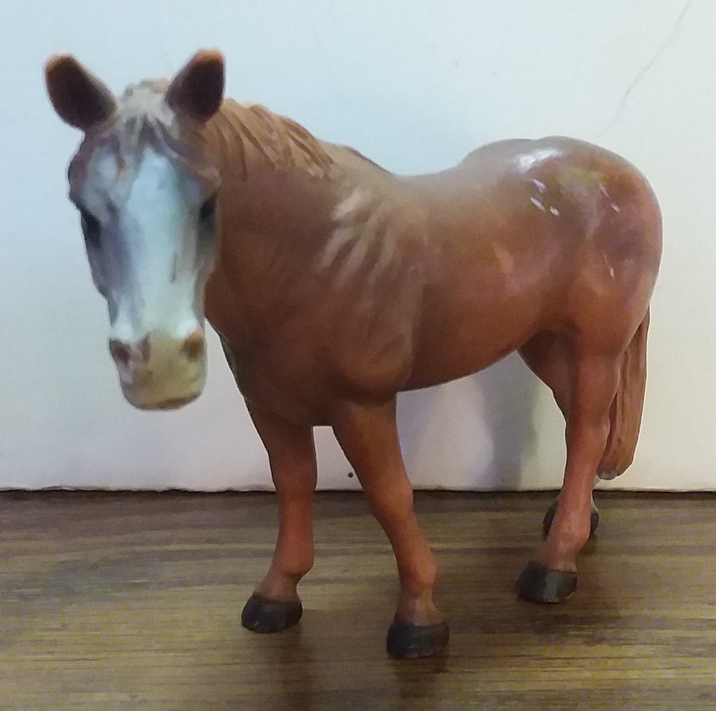 SOLD Schleich Brown 4" Horse Mare Figure 2000 Vintage