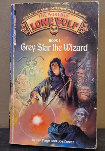 World of Lone Wolf Book 01 Grey Star the Wizard Ian Page / Joe Dever - 1987 Vintage