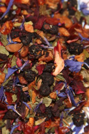 Blueberry Creme Tea,  caffeine-free, 2oz