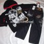 PHAT FARM SZ 4T BABY BOY SKULL LOGO'D JEANS & HOODY-NWT