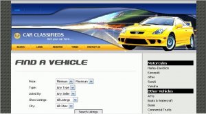 Car Classifieds Website