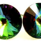 Large 10mm VITRAIL Swarovski Crystal Stud Post Earrings EA54
