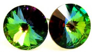Large 10mm VITRAIL Swarovski Crystal Stud Post Earrings EA54