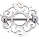 Pair of 2 Celtic Silver Nipple Shields Rings BJ56 Pair of 2 Celtic Silver Nipple Shields Rings BJ56