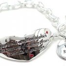 Inspirational bracelet inscribed: "Love is that condition in which the happiness...BR55