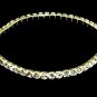 Sparkling Clear Crystal Stretch Sterling Silver Bracelet BR36