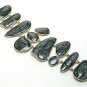 Toggle bracelet with black marbled epoxy finish BR28