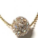 Sparkling Crystal Paved Ball Pendant NP36 Sparkling Crystal Paved Ball Pendant NP36