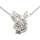 Crystal Paved Sexy Bunny Pendant Necklace NP42