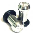 Pair of 2 Faceted Sparkling Clear CZ Crystal Ear Plugs Tunnels BJ23 - 4g