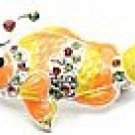 Adorable Colorful Clown Fish Crystal Brooch Pin Broach BP25 Adorable Colorful Clown Fish Crystal Brooch Pin Broach BP25