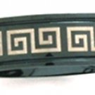 Black Titanium Anodized 316L GREEK KEY Ring SSR08, Size  11, 12, 13