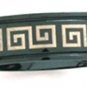 Black Titanium Anodized 316L GREEK KEY Ring SSR08, Size  11, 12, 13