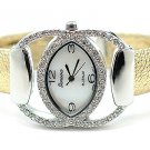 Crystal Gold Cuff Fashion Watch WW136