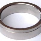 6mm Satin Finish High Polish Titanium Ring SSR19  Sz 8-9-11-12-13
