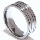 Men's Stylish and Sophisticated Solid Titanium Wedding Ring SSR22 Sz 8-9-12-13
