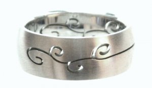 Laser Design Stainless Steel Ring SSR45