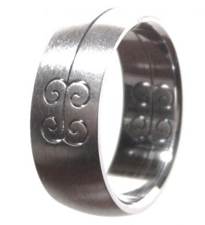 Laser Design Stainless Steel Ring SSR43