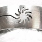 Laser Cut Sun Stainless Steel Ring SSR40