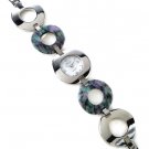 Circle Abalone Shell Stainless Steel Links Watch WW102 Circle Abalone Shell Stainless Steel Links Watch WW102